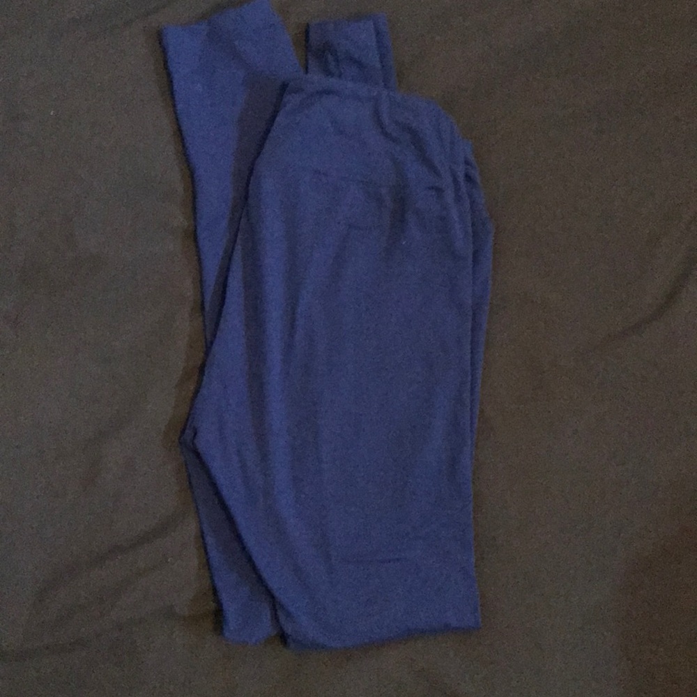 Blue lularoe leggings OS